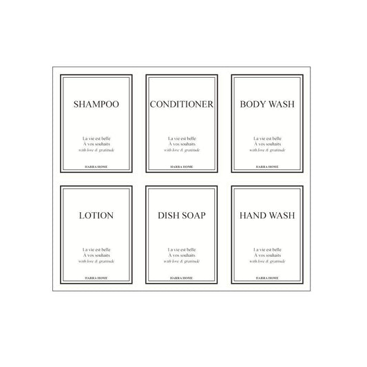 Beauty Bathroom Preprinted Labels (2 Count)