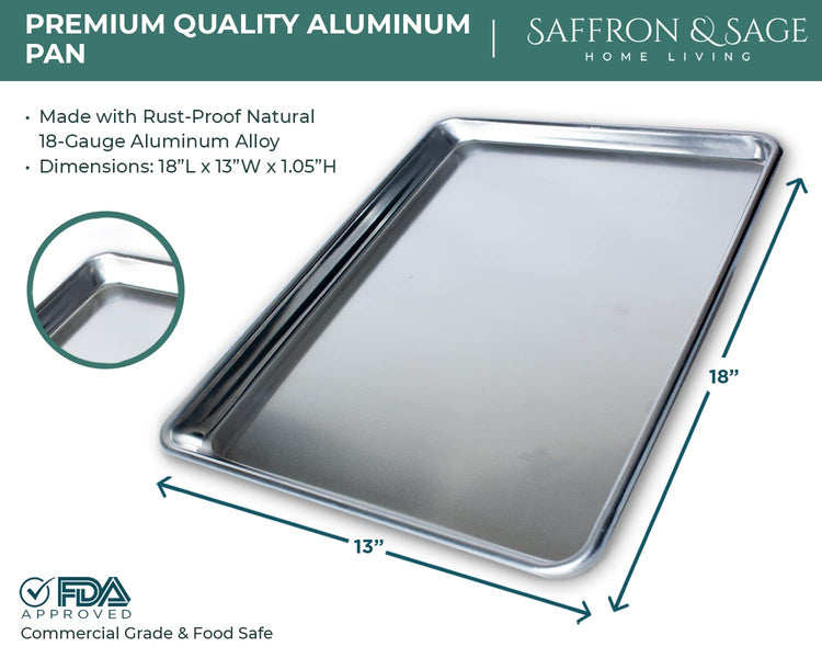 Commerical Quality Cookie Sheet Pan (4 Count)
