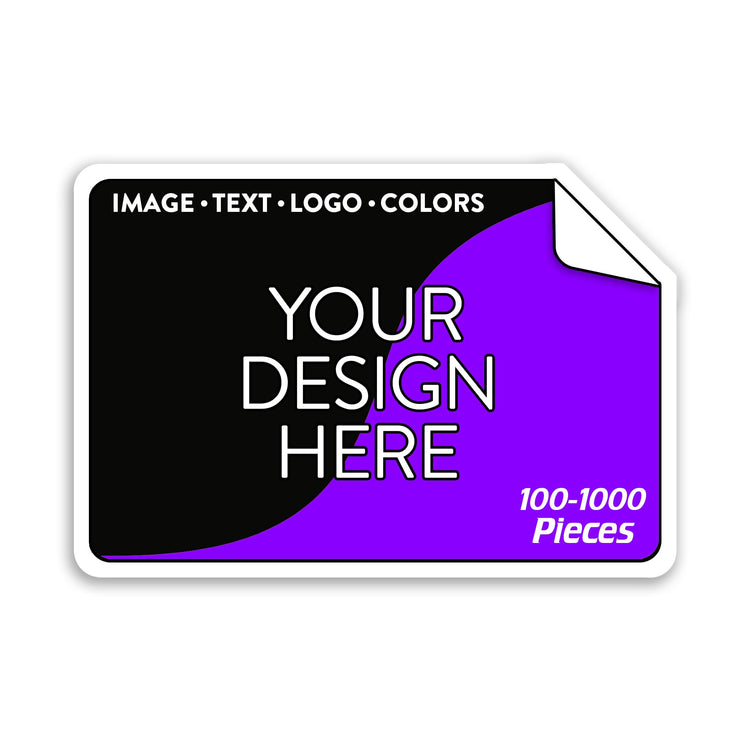 Custom Vinyl Stickers Your Image (100 Count)