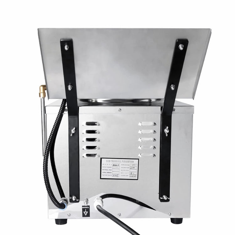 16L Commercial Electric Pressure Fryer Stainless Steel Countertop Pressure Fryer Electric Fried Chicken Stove Professional Tabletop Restaurant Kitchen Frying Machine 110V 2.4KW