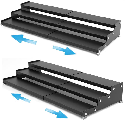 Expandable Spice Rack Storge organizer with 3 (2 Count)