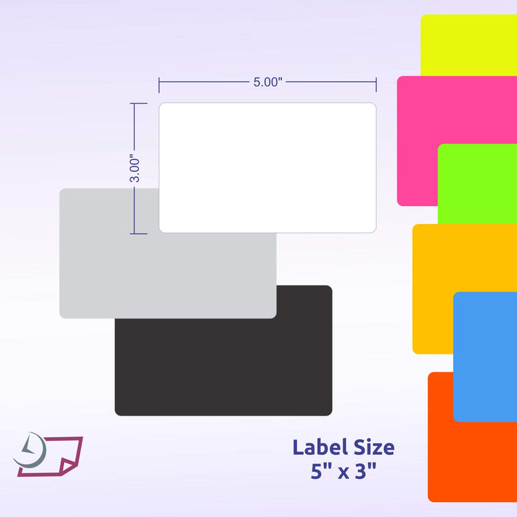 500 Rectangle Stickers (500 Count)