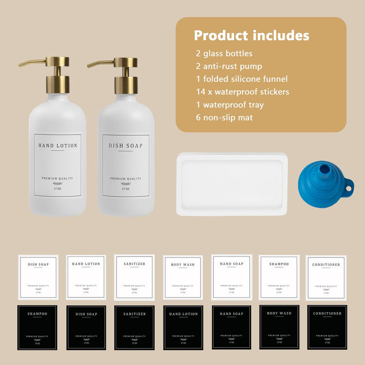 Soap Dispenser Bathroom (2 Count)