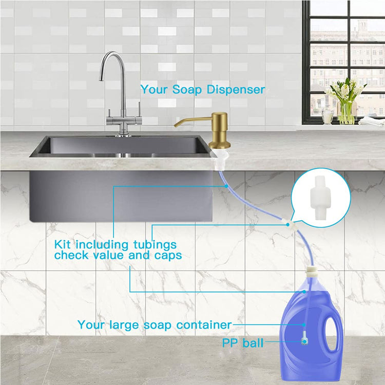 Dish Soap Dispenser for Kitchen Sink