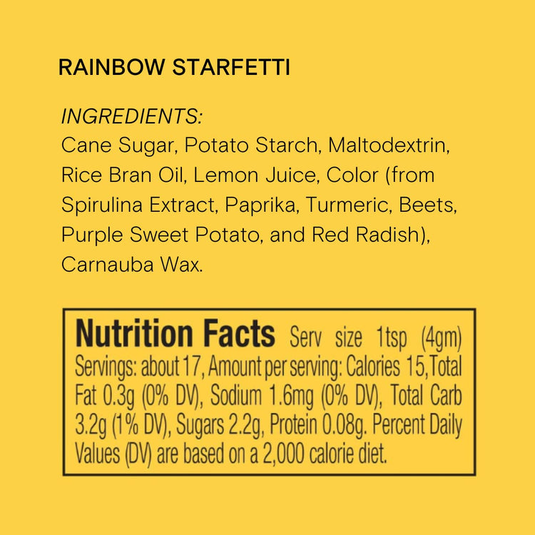 Rainbow Starfetti Sprinkles (3 Ounce)