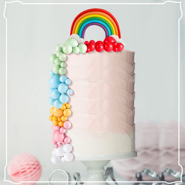 108 Pcs Balls Cake Topper