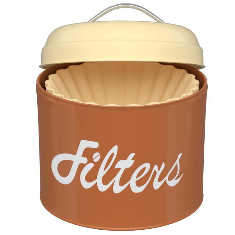 Brown Basket Coffee Filter Holder with Lid