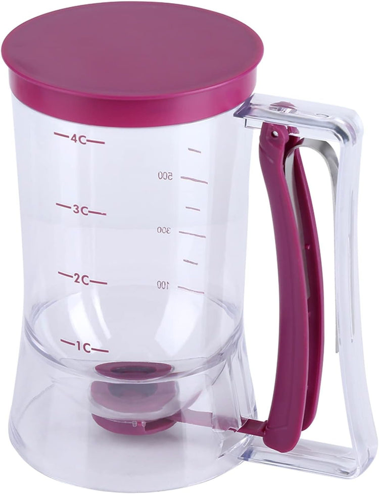 Pancake Batter Dispenser Separator 900mL Manual Cupcake Pancake Waffle Measuring Cup Baking Tool Kitchen Accessory Easy Pour Baking Supplies
