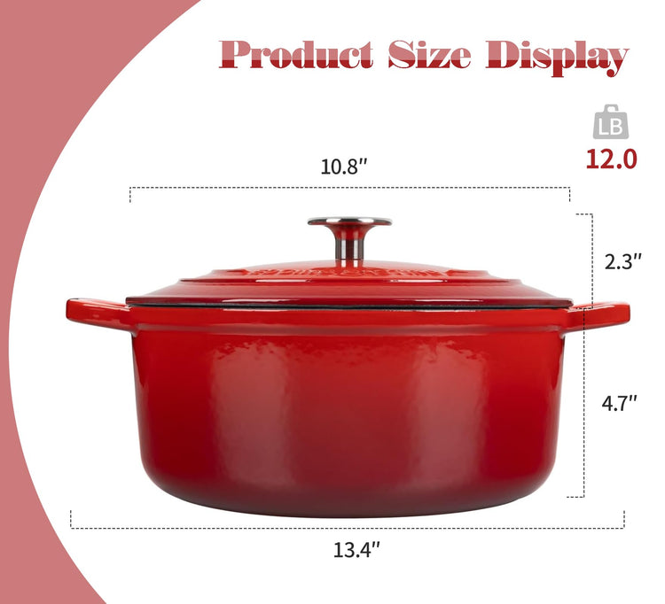 Enameled Cast Iron Dutch Oven
