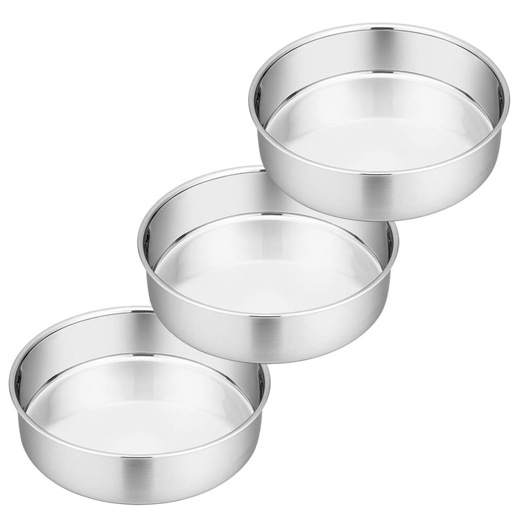 8 Inch Round Cake Pan Set of 3 (3 Count)