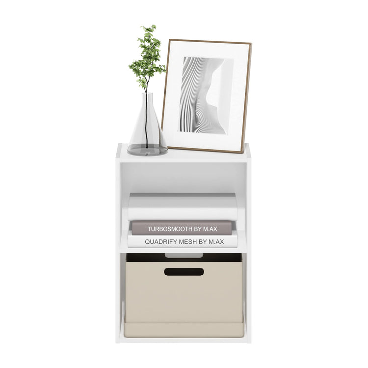 LUDER 2 Tier Book Shelf