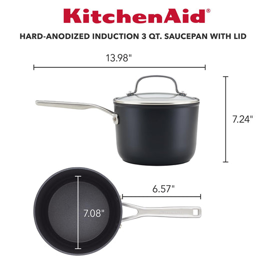 Hard Anodized Induction Nonstick Sauce Pan