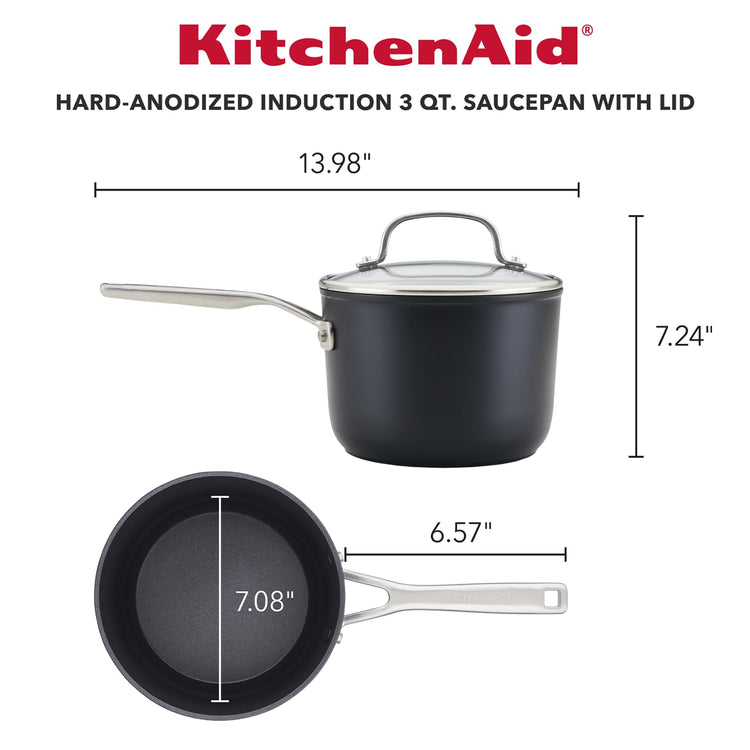Hard Anodized Induction Nonstick Sauce Pan