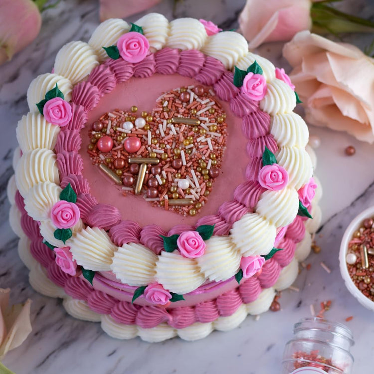 Vintage Rose Gold Sprinkle Mix (2 Ounce)