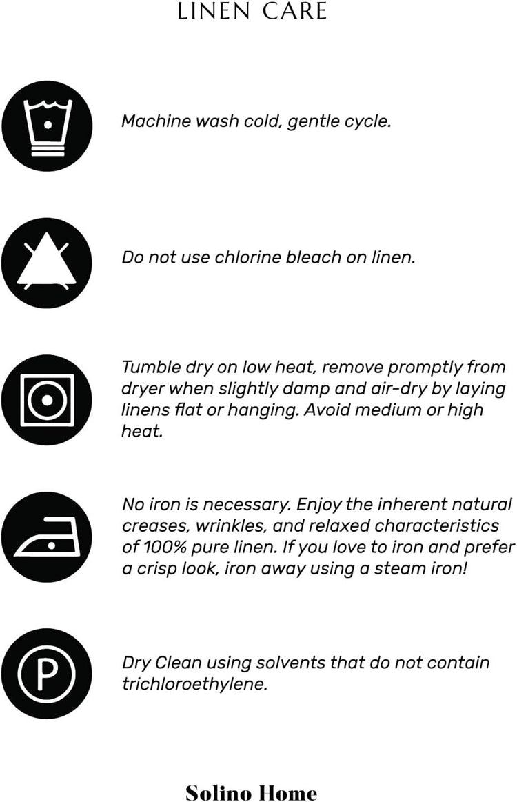 Solino Home Linen Kitchen Apron for Men & Women - 100% Pure Linen Indigo/Ivory Bib Apron with Front Pockets - Handcrafted from European Flax