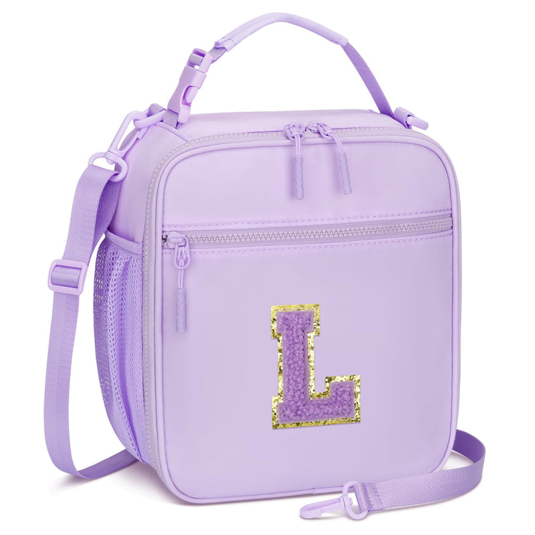 Initial Insulated Lunch Bag for Girls Kids