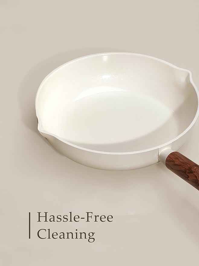 CAROTE Ceramic Cookware Sets, Pots and Pans Set Non stick, Non Toxic Healthy Induction Cookware, 14 Pcs Nonstick Kitchen Pots and Pans Set, PFAS PTFE Free, Dishwasher Safe
