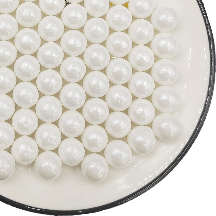 Edible White Pearl Sugar Sprinkles 3.53 oz (3.5 Ounce)