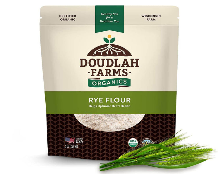 Organic Rye Flour 5 lb (80 Ounce)