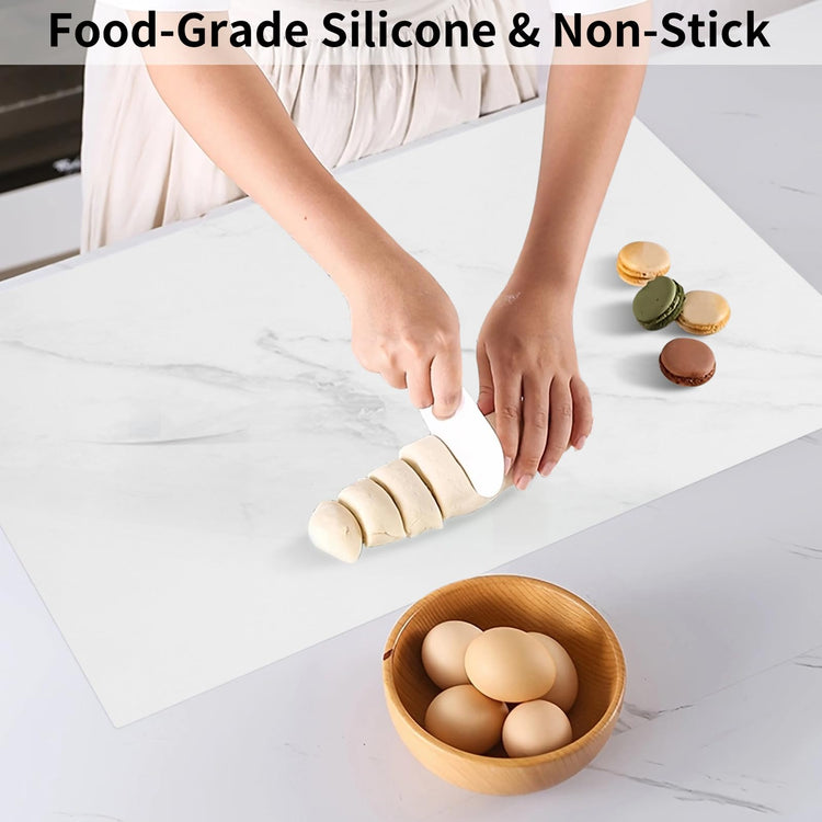 Silicone Mats for Kitchen Counter Thicker Extra Large Heat Resistant Mats Countertop Protector Liners for Bottom of Oven Air Fryer Coffee Maker