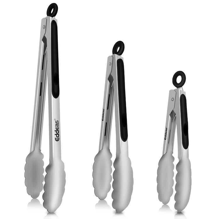 Tongs For Cooking Up to 600 °F Metal Kitchen Tongs 3PCS 7 (3 Count)
