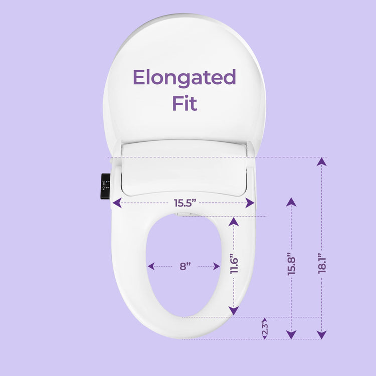 Electric Bidet for Elongated Seats