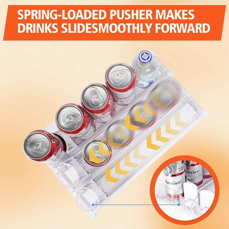 Stackable Soda Can Organizer for Refrigerator