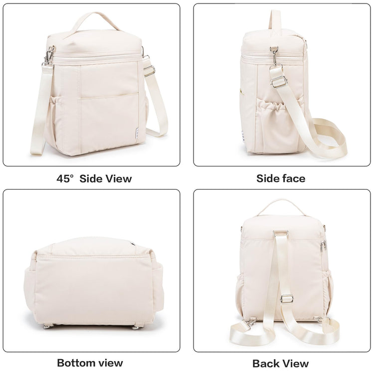NOL Insulated Lunch Bags for Women Cooler Bag Lightweight Nylon Waterproof Lunch Box for Work
