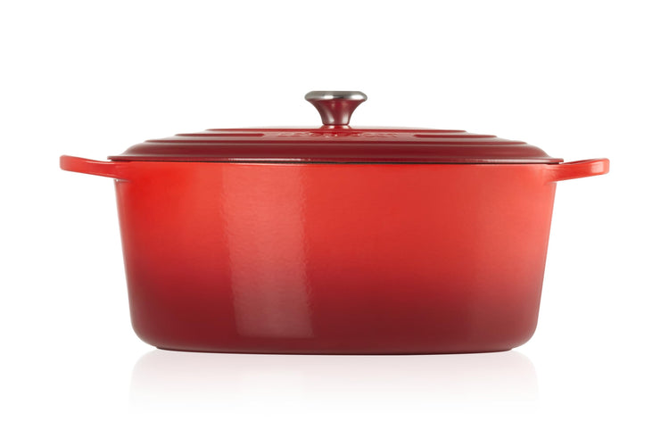 Enameled Cast Iron Oval Dutch Oven
