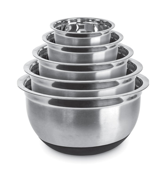 Premium Stainless Steel Mixing Bowls with Lids Non (5 Count)