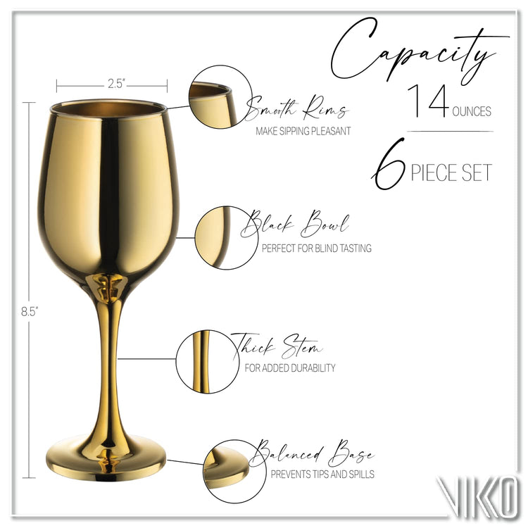 Décor Wine Glasses (6 Count)