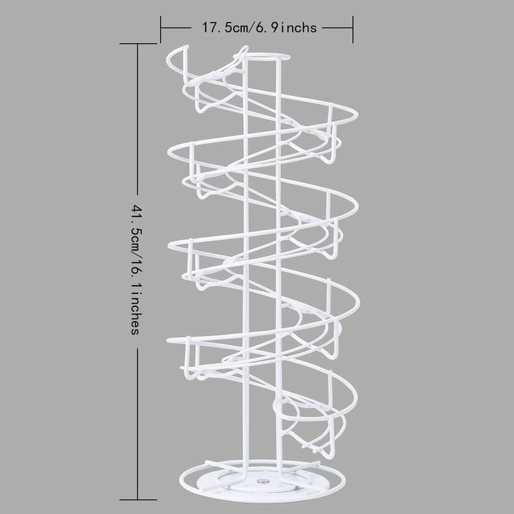 Spiral Design Metal Egg Skelter Dispenser Rack
