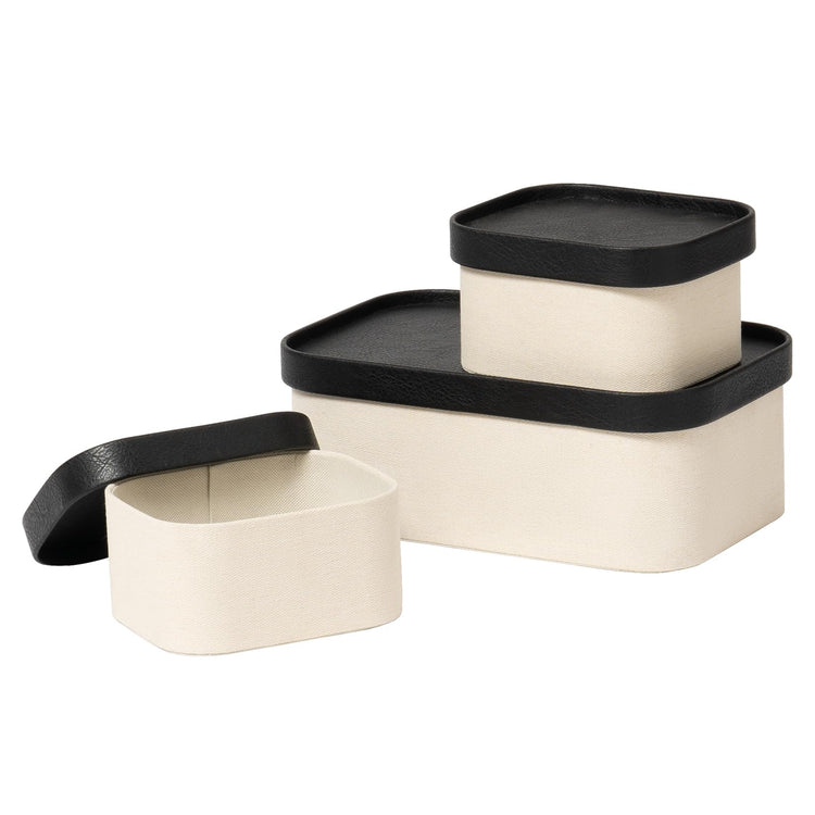 Decorative Storage Boxes with Lids (3 Count)
