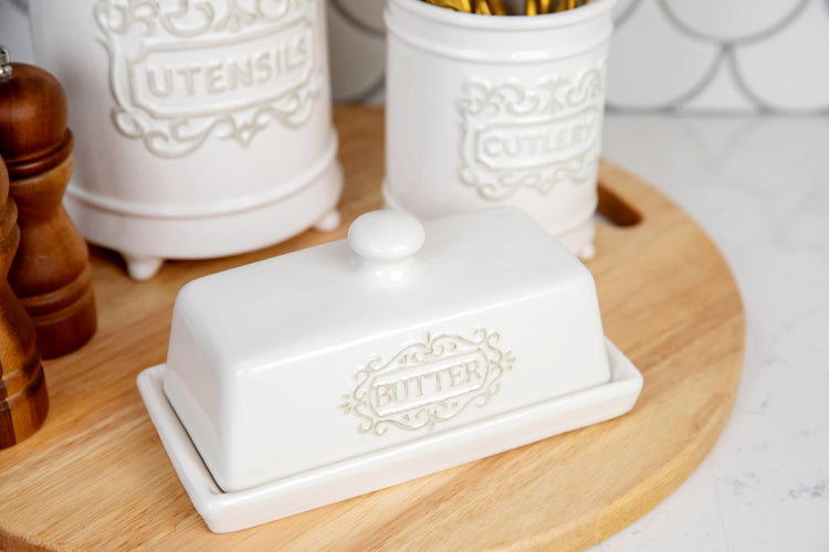 Covered Butter Dish with Lid