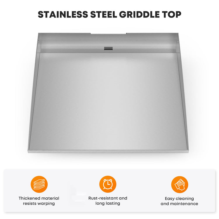 17 Inch Stainless Steel Replacement Griddle Top for Blackstone