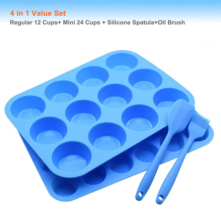 Silicone Muffin Pan Cupcake Set (2 Count)