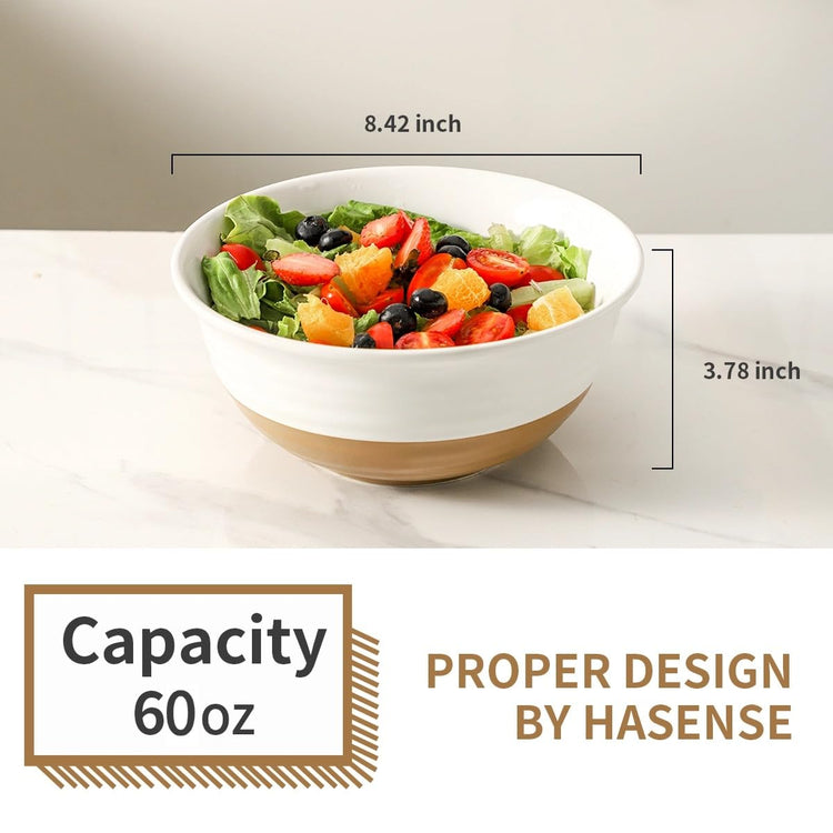 Large Ceramic Serving Bowls Set of 2 (2 Count)