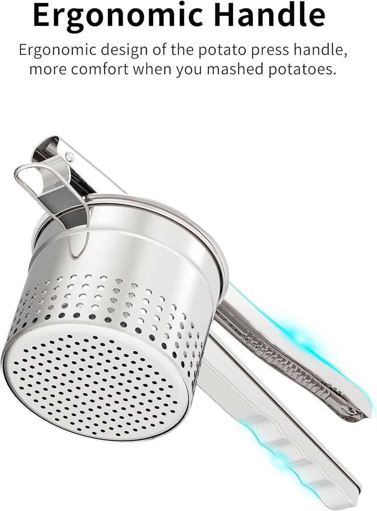 Large 15oz Potato Ricer with 3 Interchangeable Discs