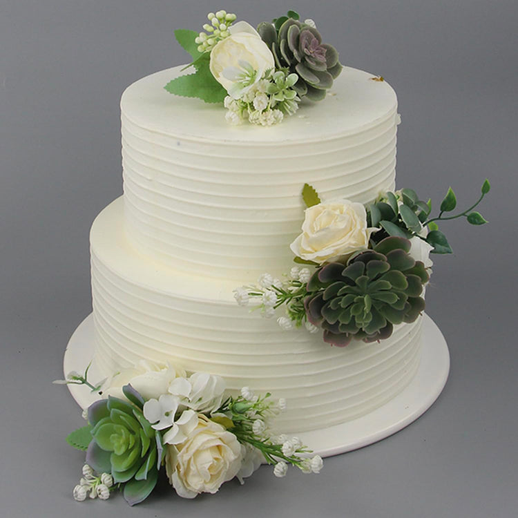 3Pcs Premade Cake Flowers (3 Count)