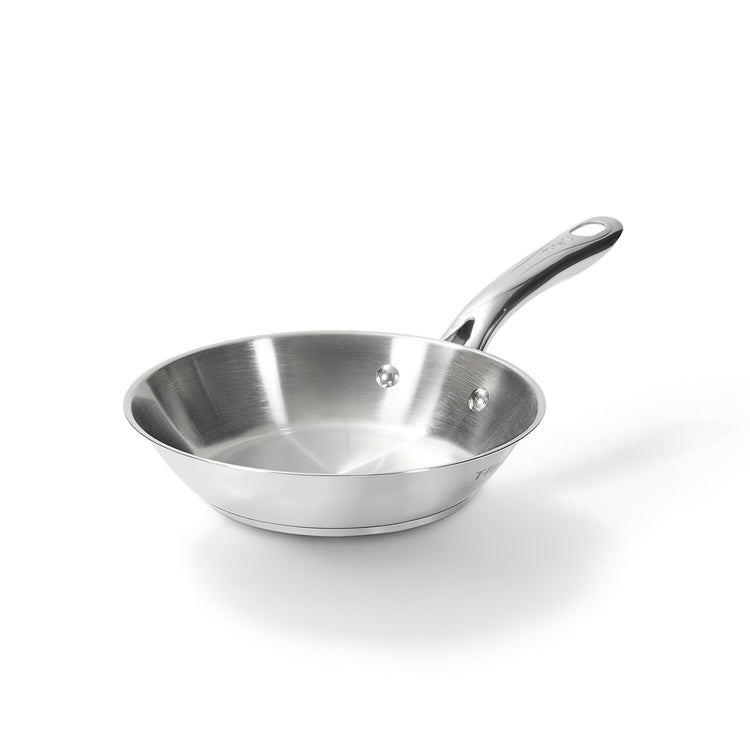 Gourmet Stainless Steel Fry Pan 8.5 Inch Induction Compatible Skillet Pan