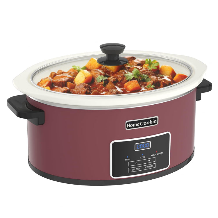 7 Quart Programmable Slow Cooker with Timer Keep Warm