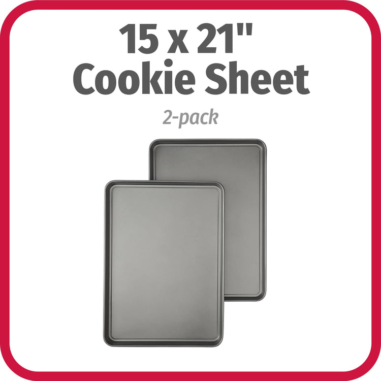 Everday Nonstick Carbon Steel 15” x 21” Baking Sheet Set (2 Count)
