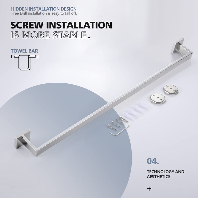 36 Inch Single Towel Bar