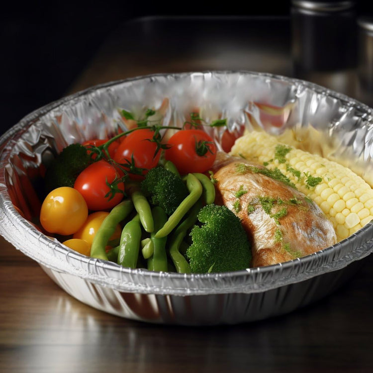 Round Aluminum Pans with Lids