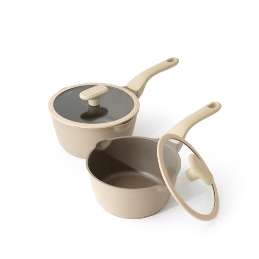 Nonstick Saucepan Set with Lids (2 Count)