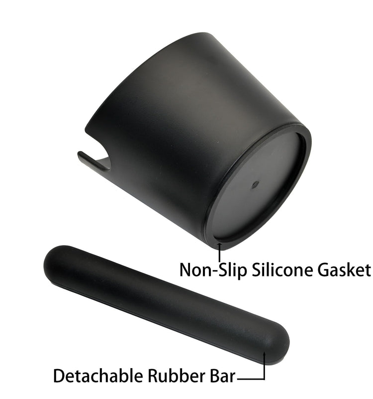 5inch Knock Box Espresso Knock Box Silicone coffee Tamper Mat Espresso Machine Accessories Set of 2 with Removable Knock Bar and Anti
