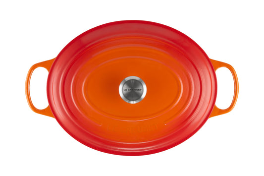 Enameled Cast Iron Oval Dutch Oven