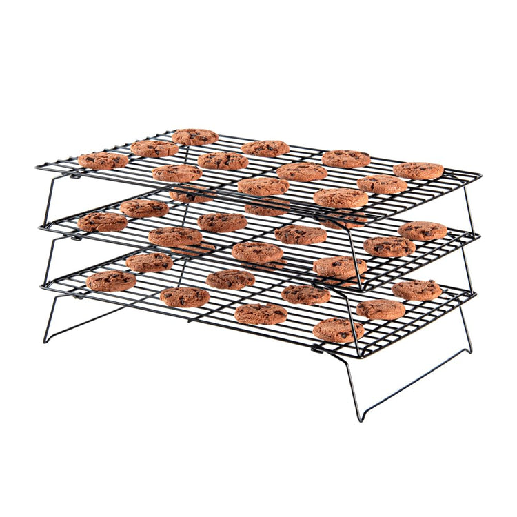Met Lux 15.7 x 9.8 x 8.3 Inch Wire Baking Rack Set 1 Stackable Oven Wire Rack Set
