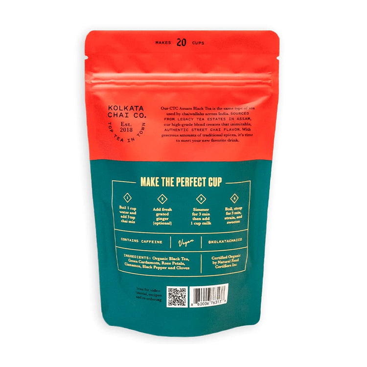 Kolkata Chai Rose Masala Chai mix (4.2329 Ounce)
