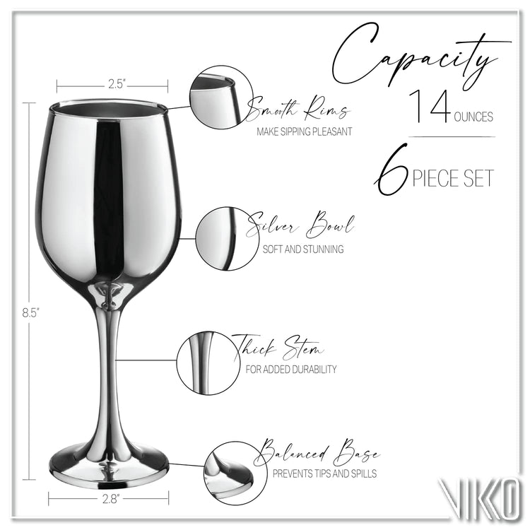 Décor Wine Glasses (6 Count)